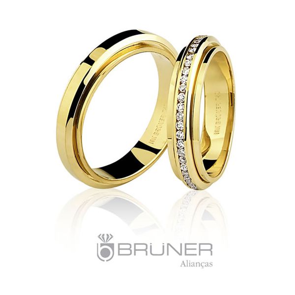 Alianças de Casamento de Ouro 18K